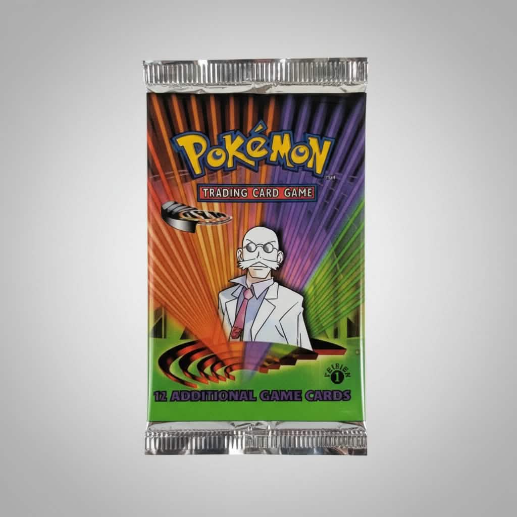 Pokemon Gym Challenge 1st Edition Booster Pack - Blaine Artwork