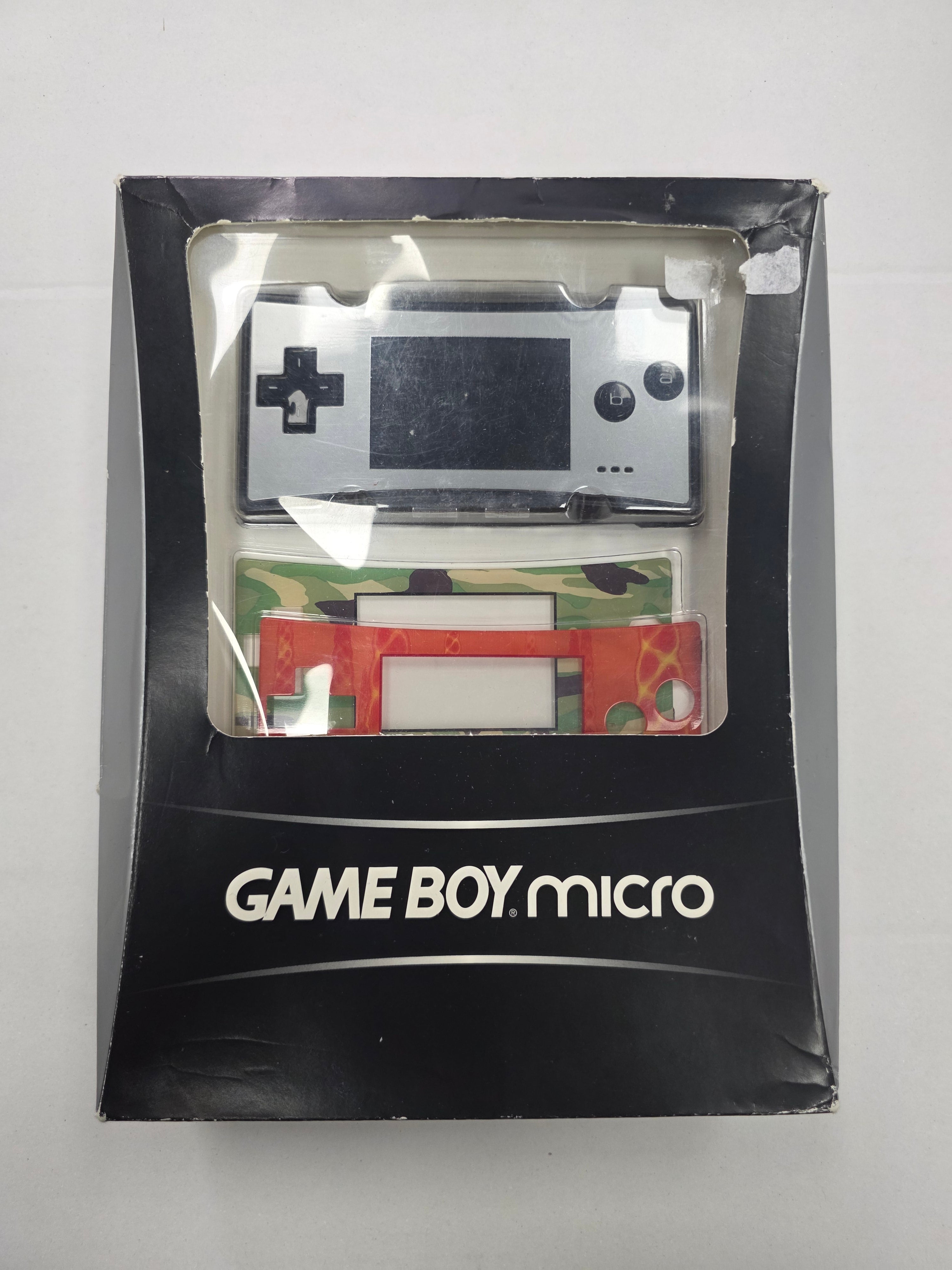 CIB Nintendo Game Boy Micro Black & Silver Handheld System Complete