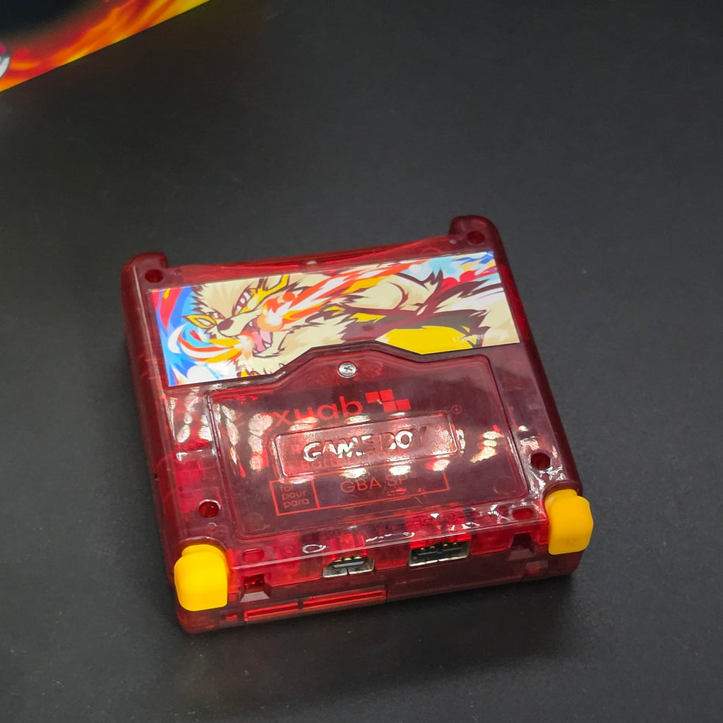 Nintendo Game Boy Advance SP (GBA SP) Custom Arcanine Backlit Handheld Console
