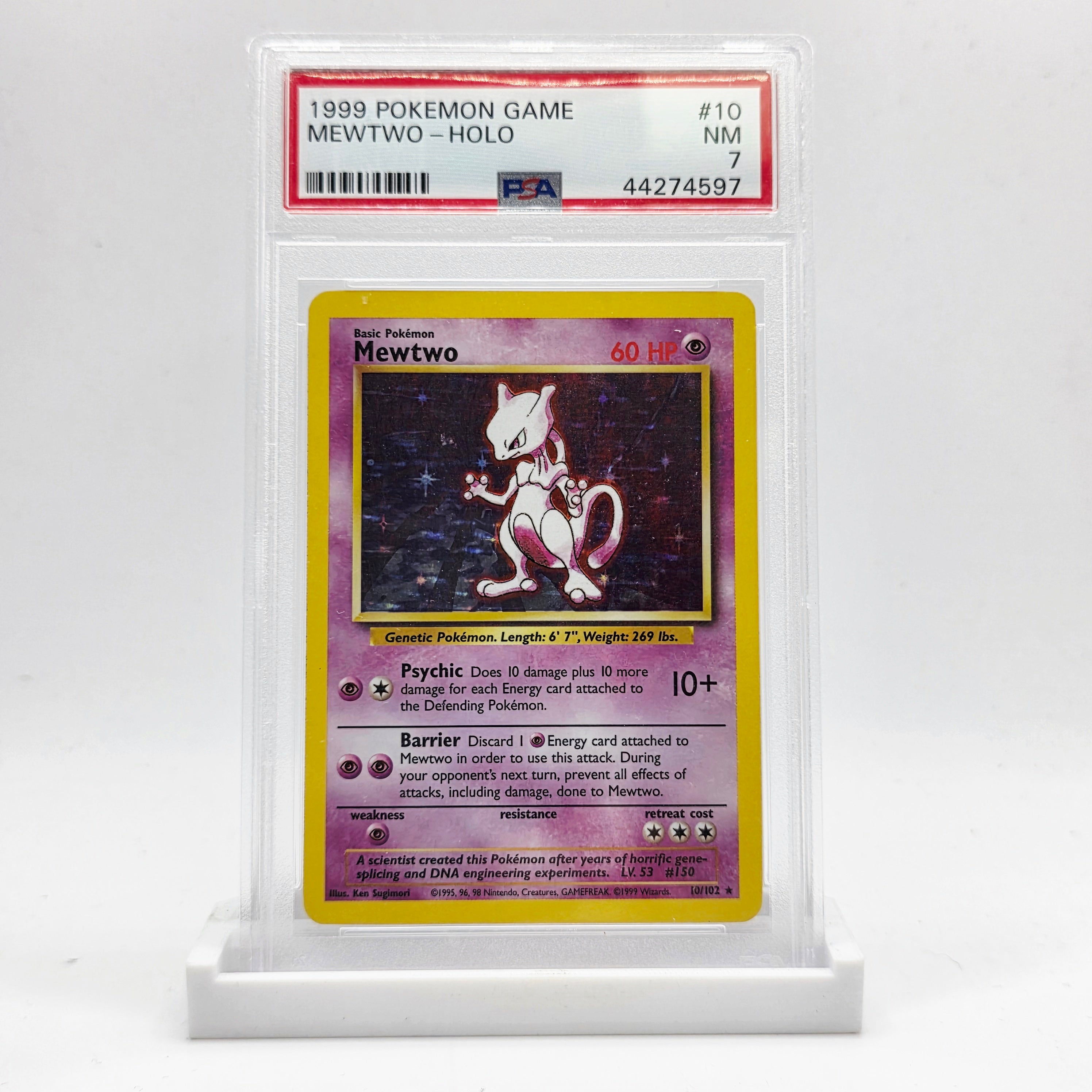 PSA 7 Mewtwo Holo - 1999 Pokémon Base Set Unlimited