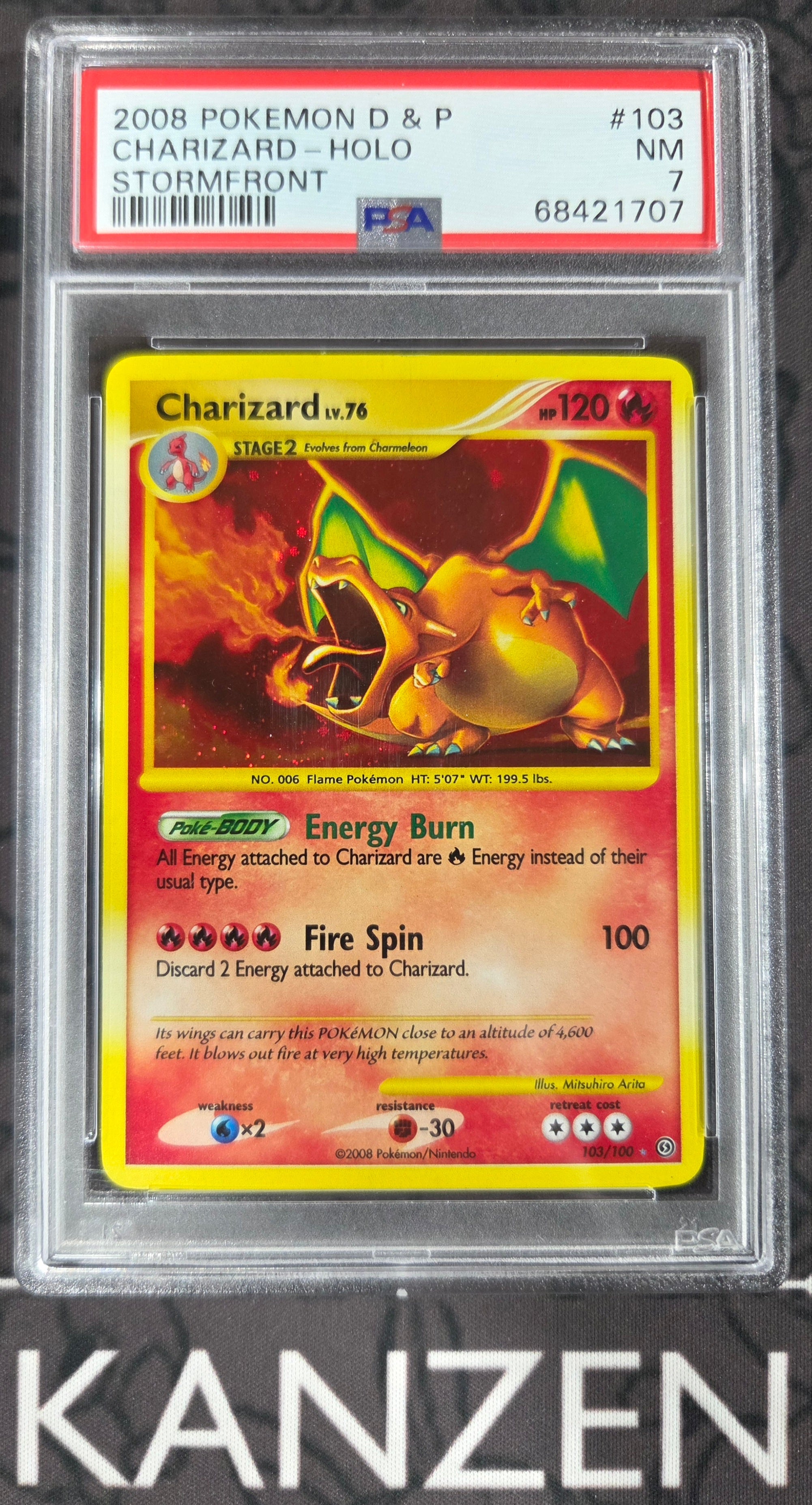 PSA 7 - Charizard - Stormfront - #103 - 68421707