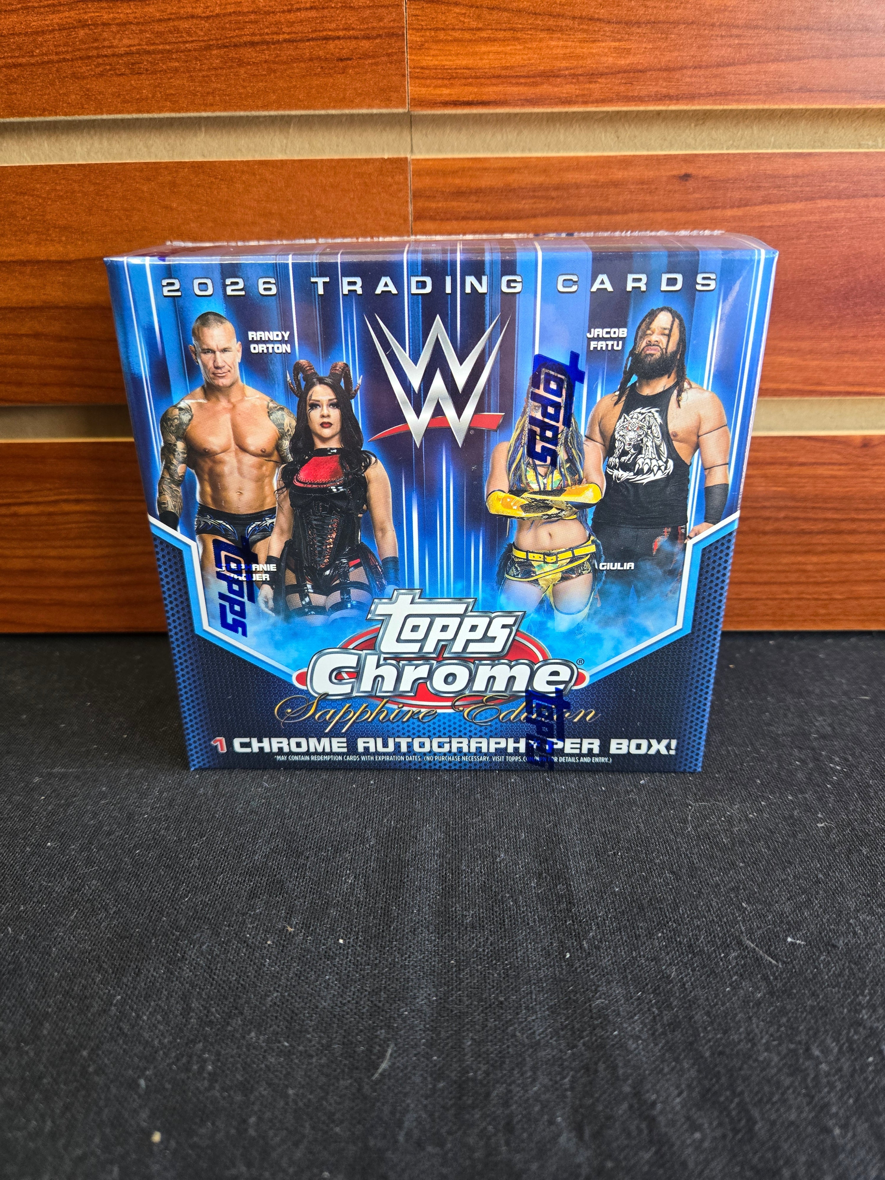 2026 Topps Chrome WWE Sapphire Hobby Box