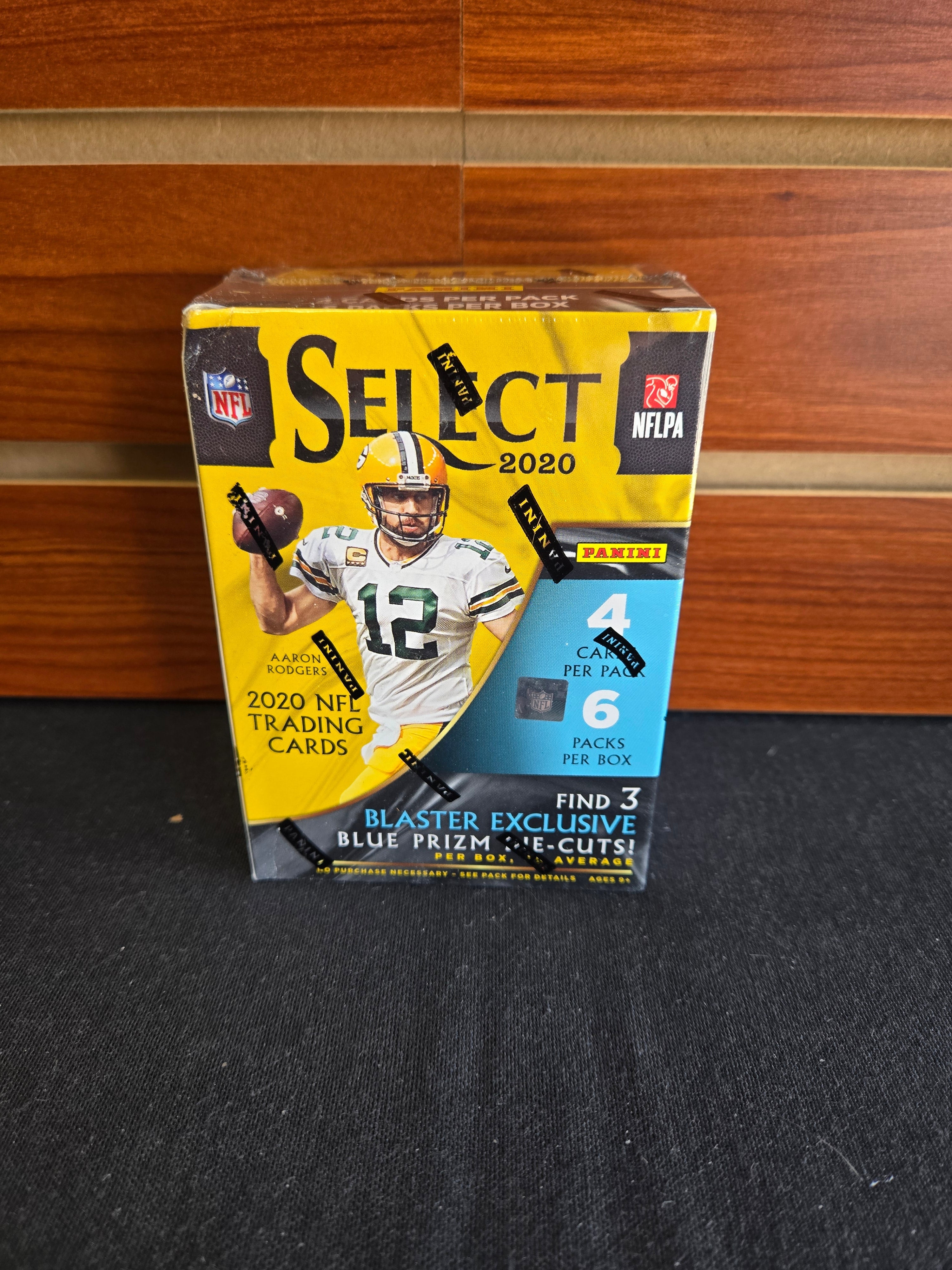 NFL 2020 Select Football Blaster Box Blue Prizm Die Cuts