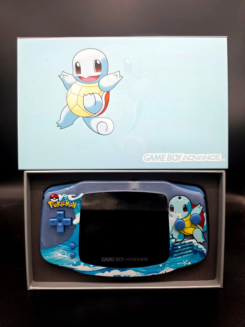 Nintendo Game Boy Advance (GBA) Custom Squirtle Backlit Handheld Console