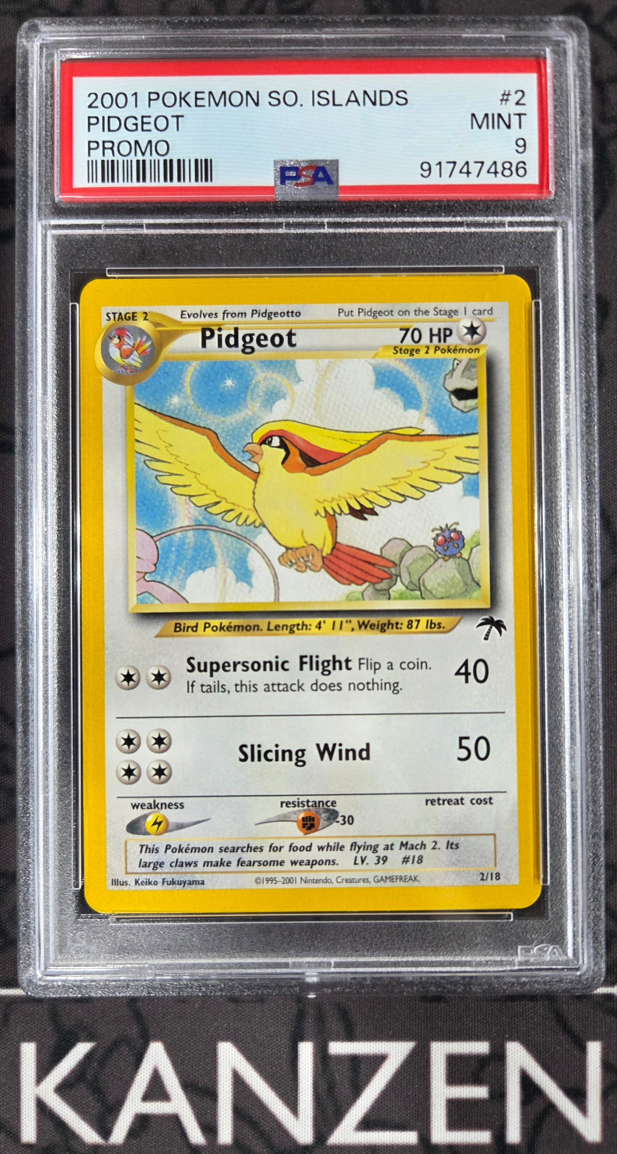 PSA 9 - Pidgeot - Southern Islands - #2 - 91747486