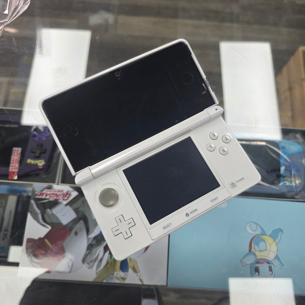 (Reshelled) Nintendo 3DS  White Handheld Console