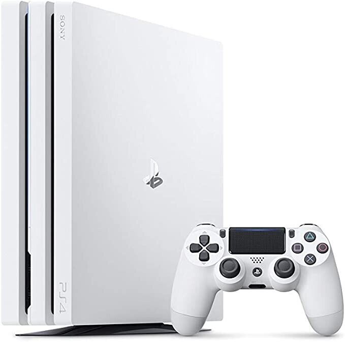 Sony PlayStation 4 Pro PS4 Glacier White Console Bundle