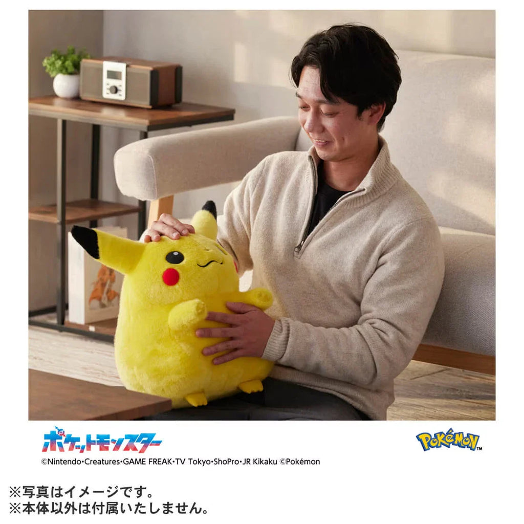 Takara Tomy Pokemon 30th Anniversary Welcome Back! Pikachu 1/1 Plush Doll JAPAN