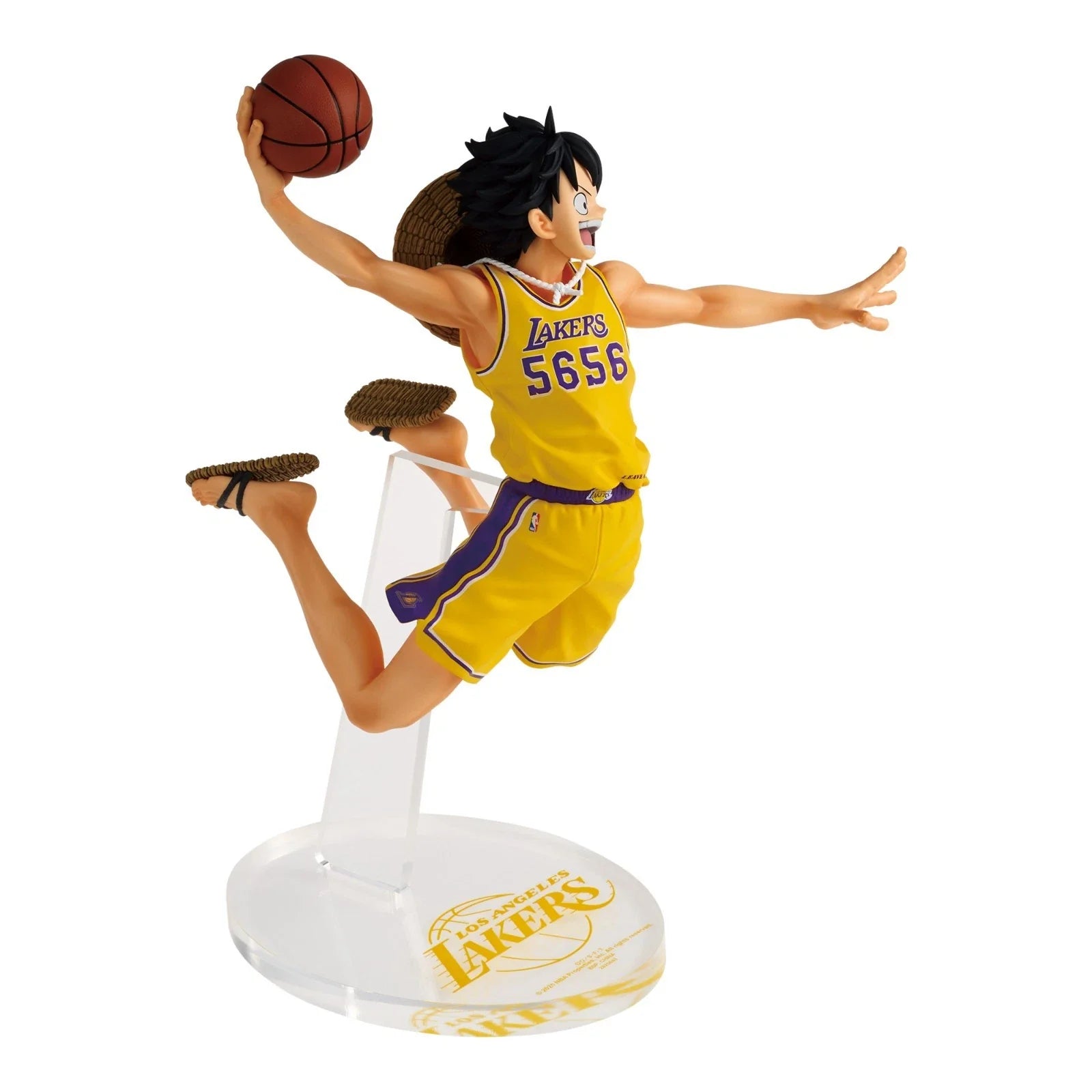 ONE PIECE x NBA Master Stars Piece The Monkey D Luffy Los Angeles Lakers Figure