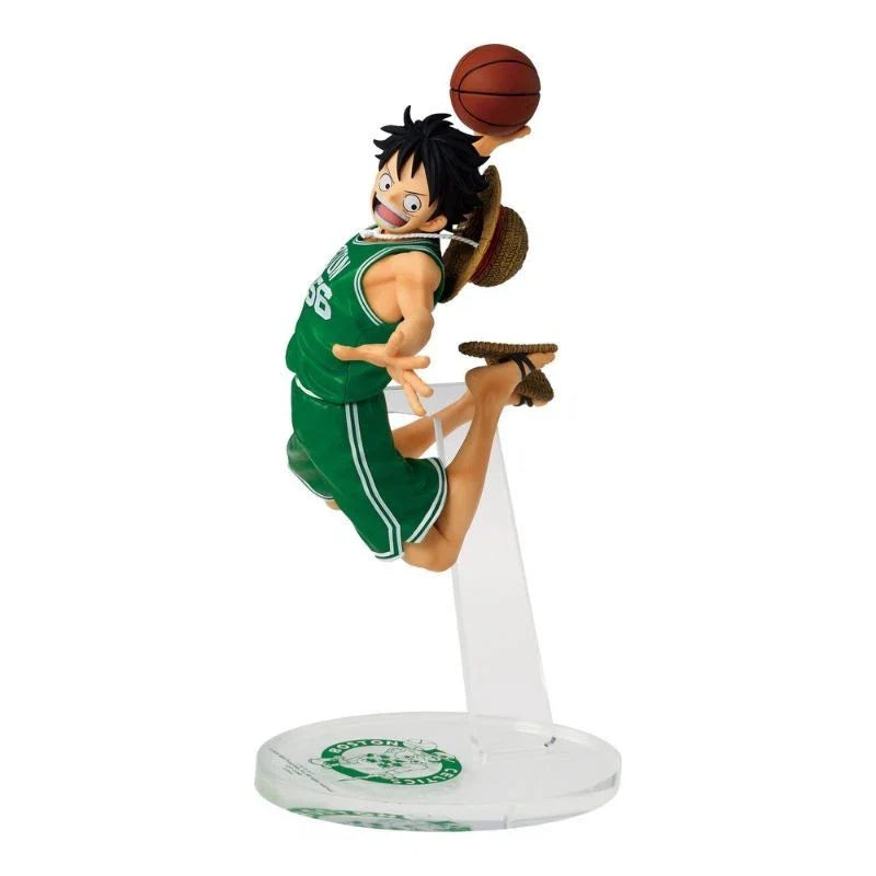 ONE PIECE x NBA Master Stars Piece The Monkey D Luffy Boston Celtics Figure