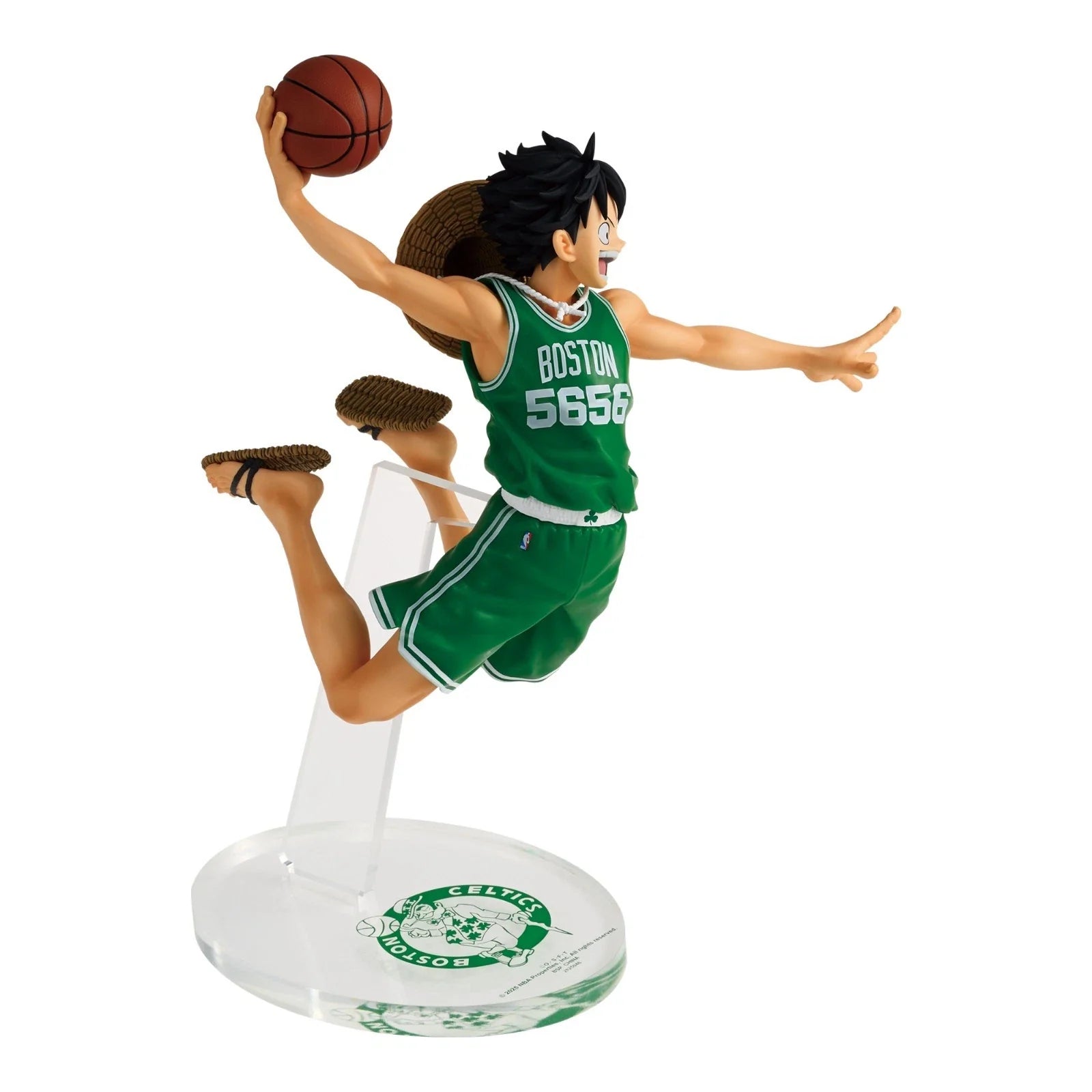 ONE PIECE x NBA Master Stars Piece The Monkey D Luffy Boston Celtics Figure