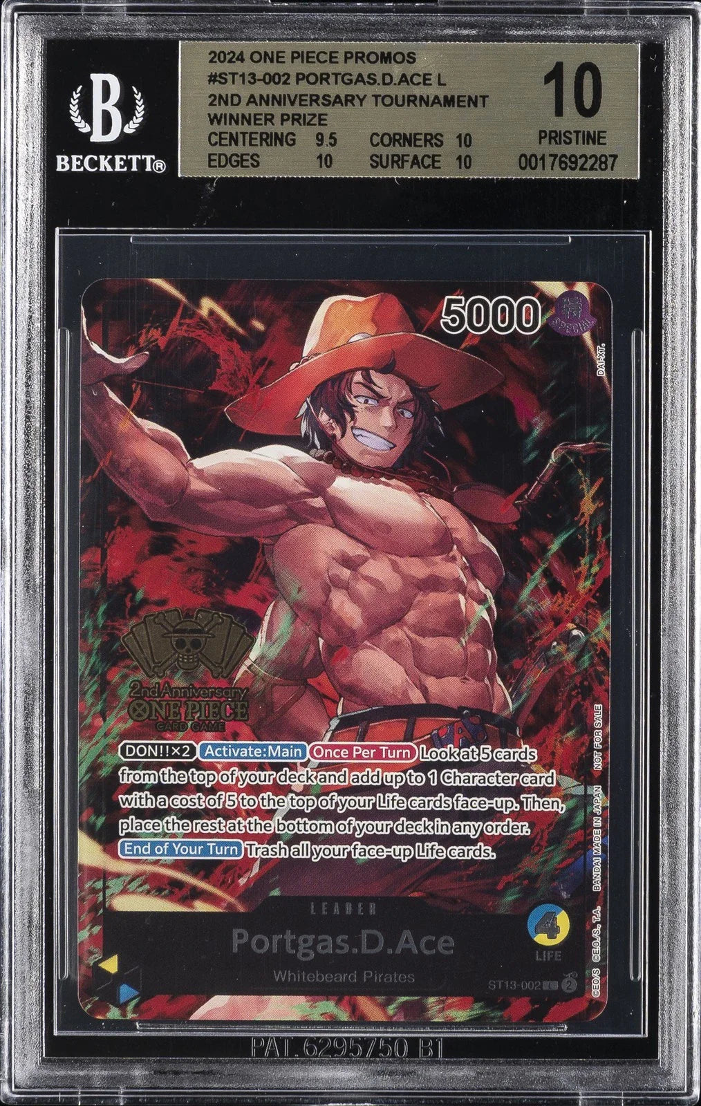 PSA & Beckett 10 Slab Club - Tier 2 (One Piece Monthly Subscription)