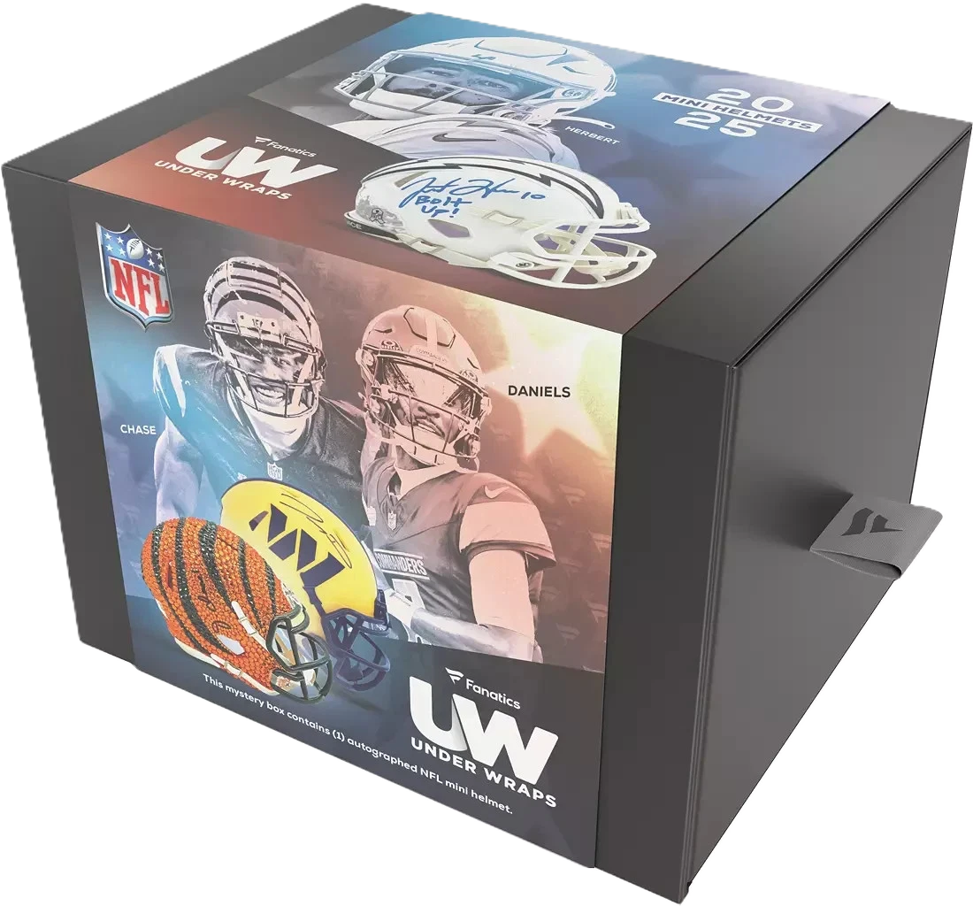 2025 Fanatics Under Wraps NFL Mini Helmet (Single Mystery Box)