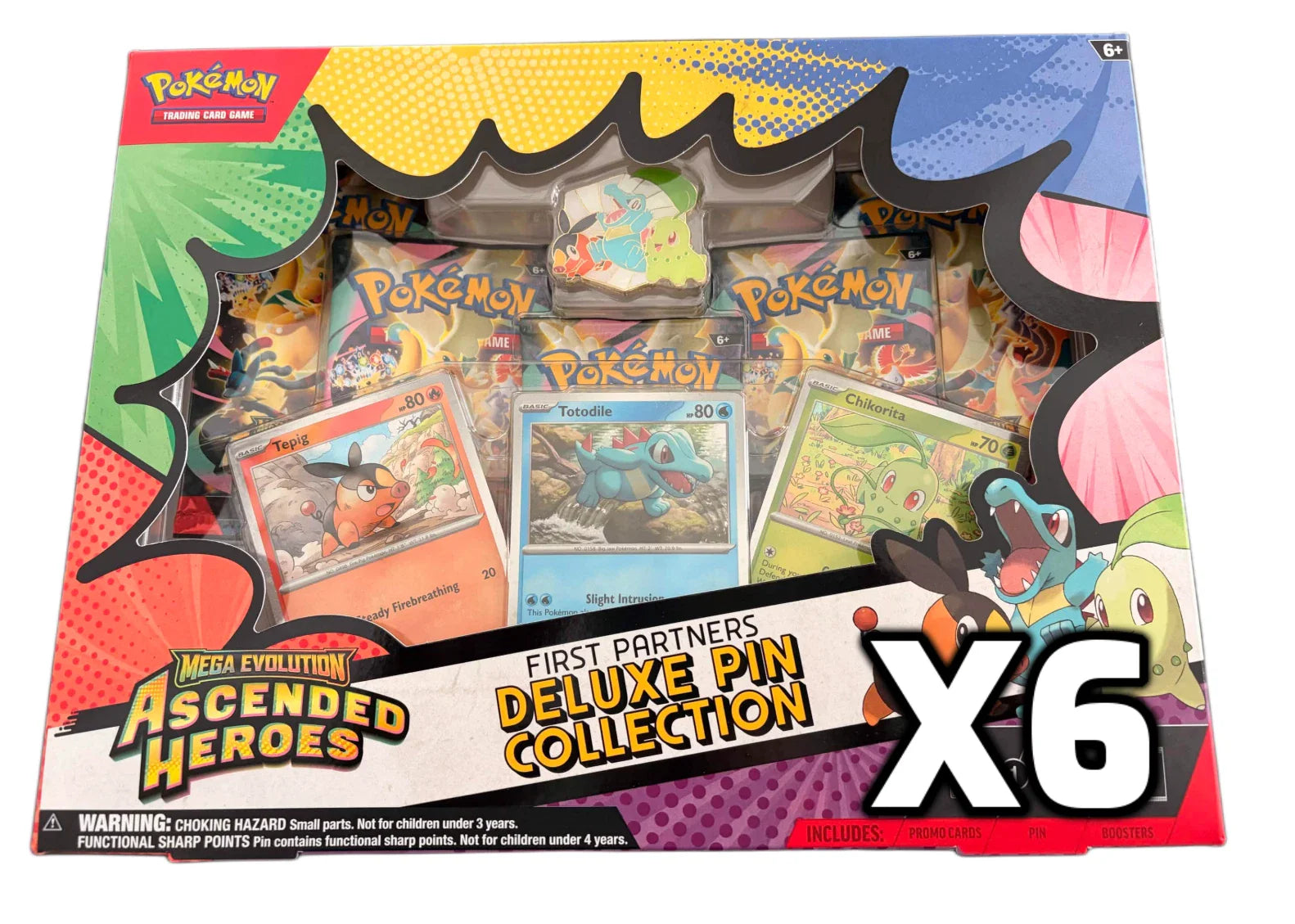 Pokémon TCG -  Mega Evolution - Ascended Heroes - First Partners Deluxe Pin Collection Sealed Case