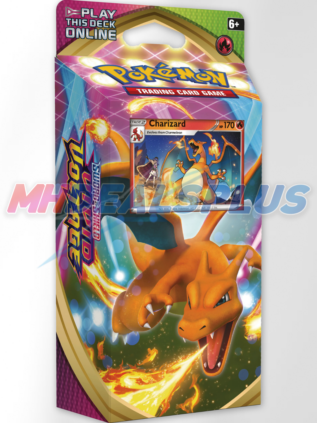 Pokemon TCG Vivid Voltage Charizard & Drednaw Theme Deck Sealed Case - 8 Boxes