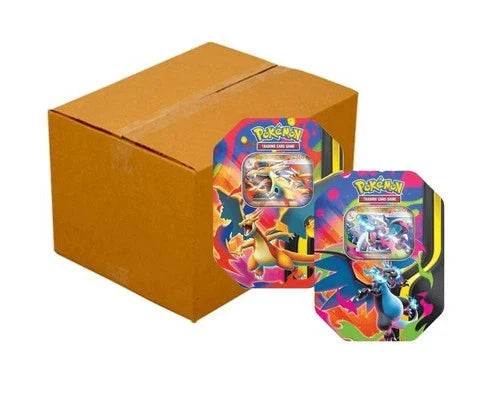 Pokemon TCG - Mega Charizard Tins (Sealed Case Of 6)