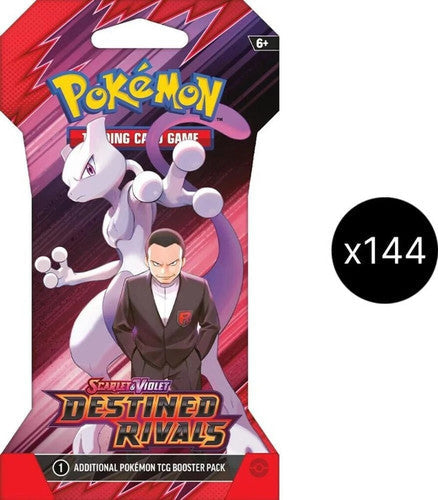 Pokémon TCG - Destined Rivals Sleeved Booster (x144) Factory Sealed Case