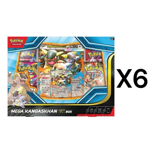 Pokemon TCG - Mega Kangaskhan ex Collection Box (Factory Sealed Case of 6 Boxes)