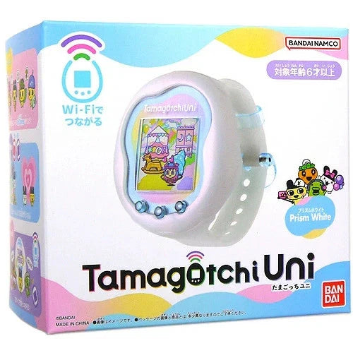 BANDAI Tamagotchi Uni Prism White JAPAN OFFICIAL