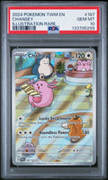 CHANSEY ILLUSTRATION RARE 2024 POKEMON TWM EN-TWILIGHT MASQUERADE PSA GEM MT 10