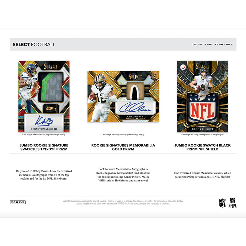 2022 Panini Select Football Hobby 12er Box Case