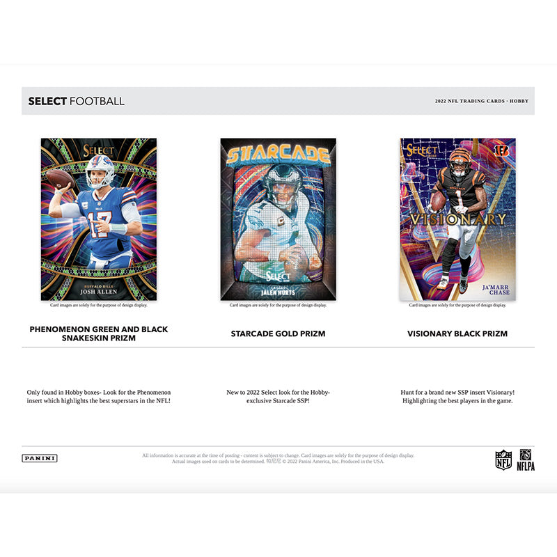 2022 Panini Select Football Hobby 12er Box Case
