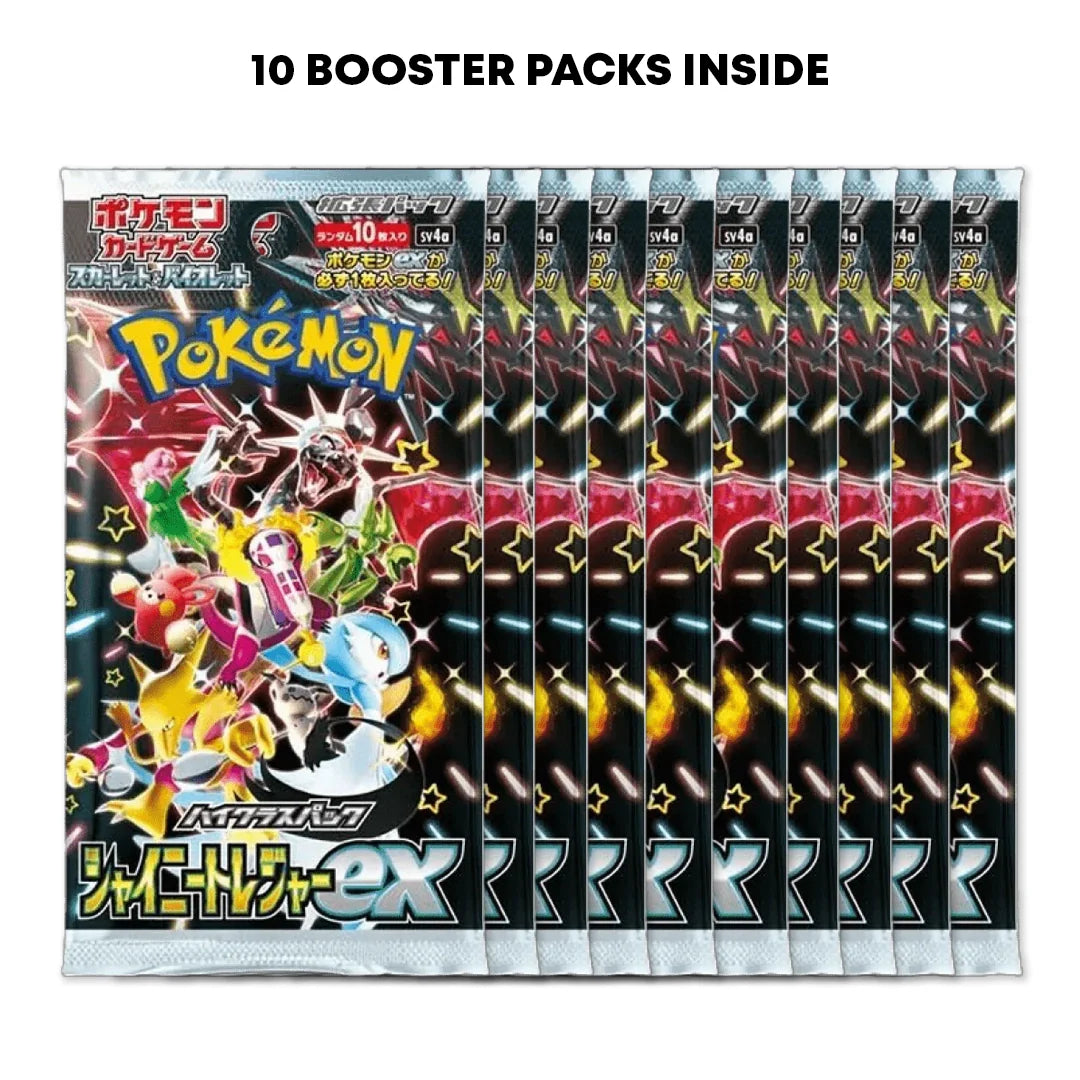 Shiny Treasure ex Japanese High Class Booster Box and Golden Ticket