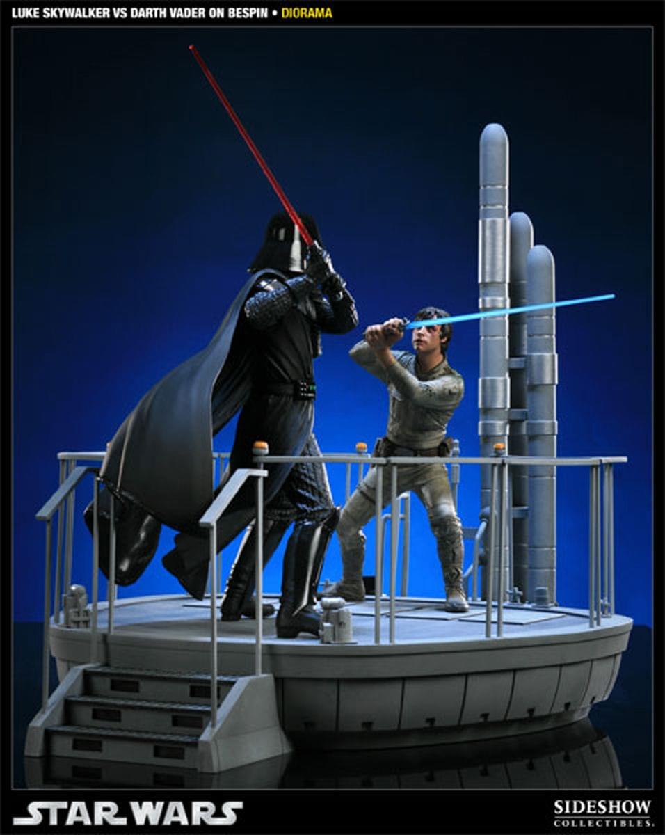 Star Wars Luke Vs Vader On Bespin Polystone Diorama Statue