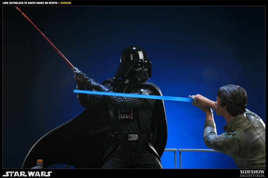 Star Wars Luke Vs Vader On Bespin Polystone Diorama Statue