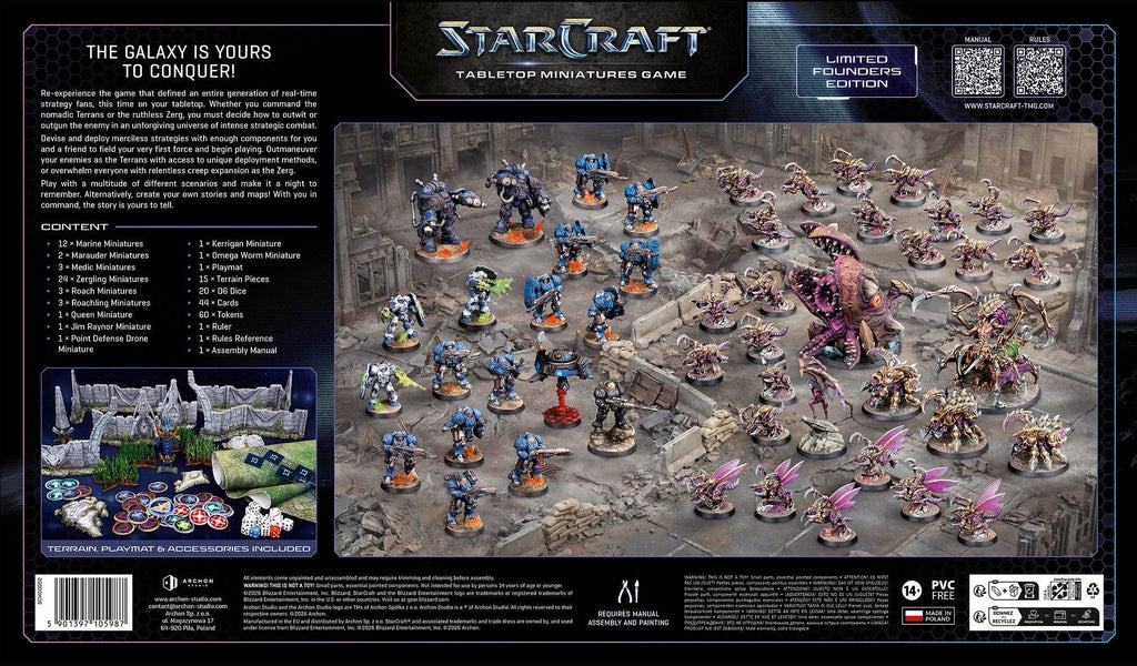 Starcraft: The Miniatures Game: Two Player Starter Set - Founders Edition