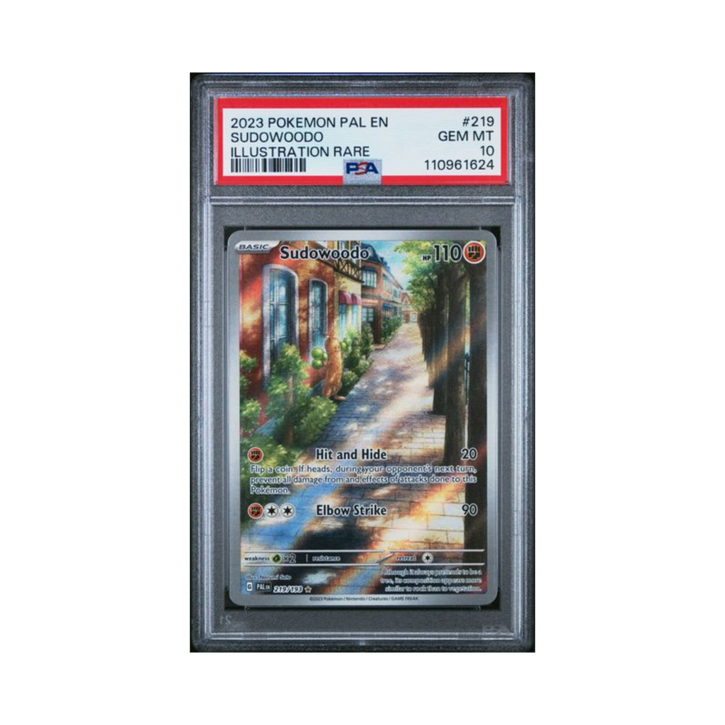 2023 Pokemon S&V Paldean Fates Illustration Rare Sudowoodo #219 PSA 10