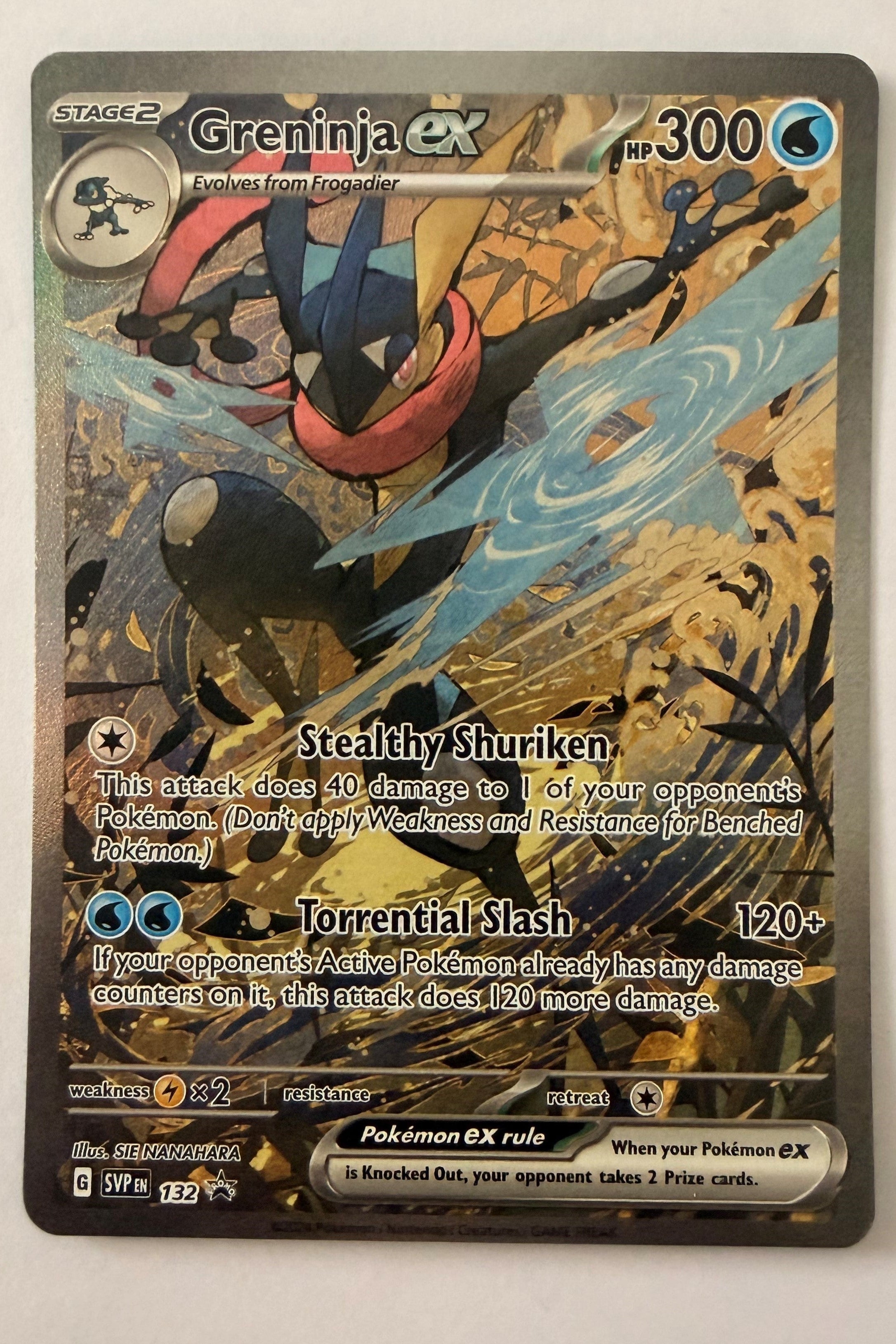 Greninja Ex SVP 132 Shrouded Fable Special Illustration Rare NM