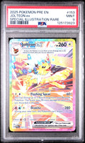 JOLTEON ex SPECIAL ILLUSTRATION RARE 2025 POKEMON PRE EN-PRISMATIC EVOLUTIONS PSA MINT 9