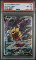 PSA 10 - 2022 POKEMON SWORD & SHIELD LOST ORIGIN #185 FA/GIRATINA V LOST ORIGIN