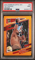 2022 Panini Donruss Optic UFC Tai Tuivasa Orange Parallel 14/49 - PSA 9