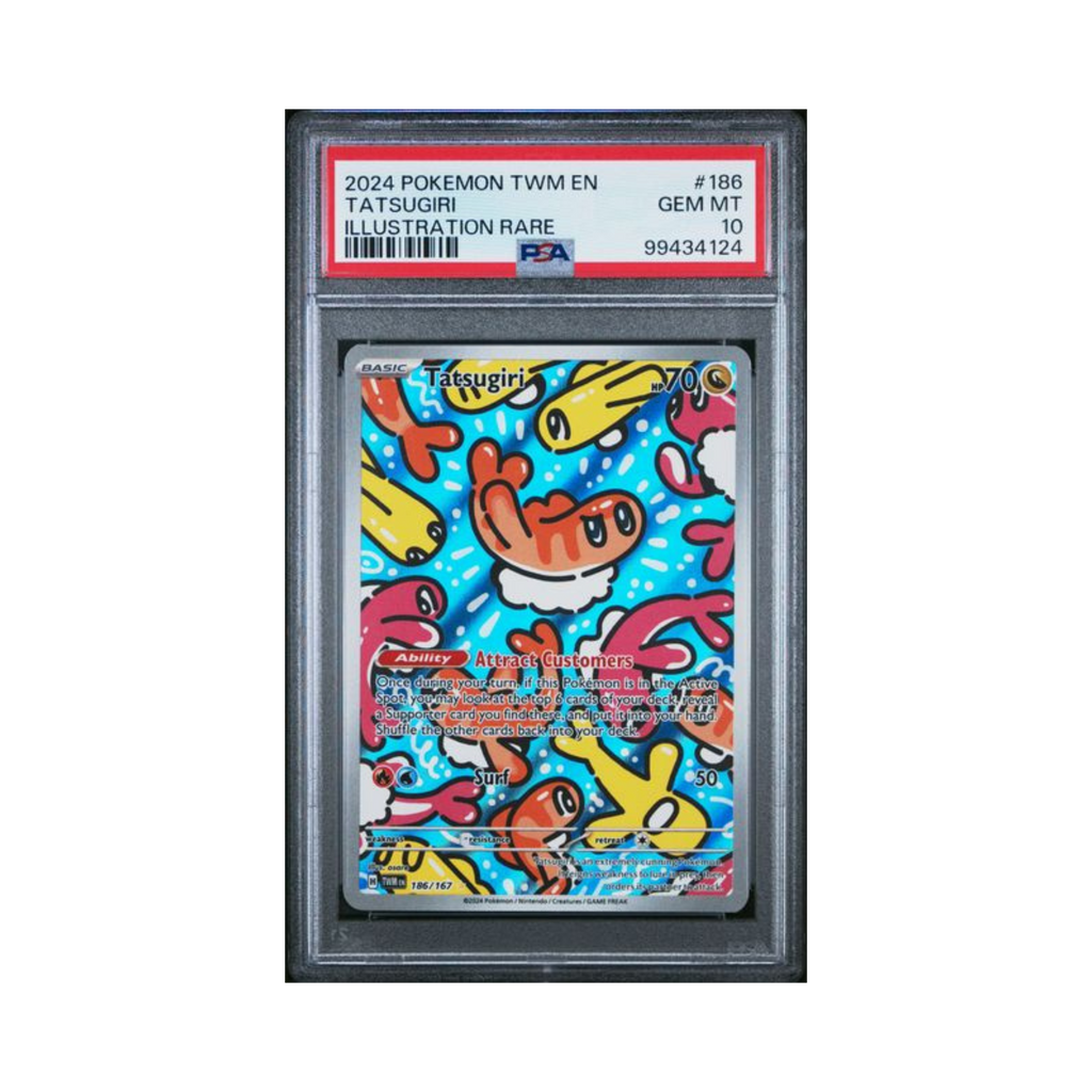 2024 Pokemon TWM Tatsugiri Illustration Rare #186 PSA 10