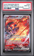Team Rocket's Moltres ex - 229/182 - Destined Rivals- 2025 Pokemon - PSA 10
