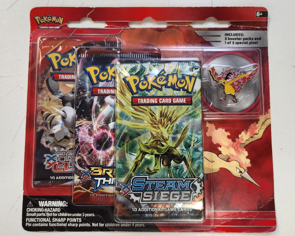 Pokemon - Legendary Birds - 3-Pack Blister with Pin - Moltres