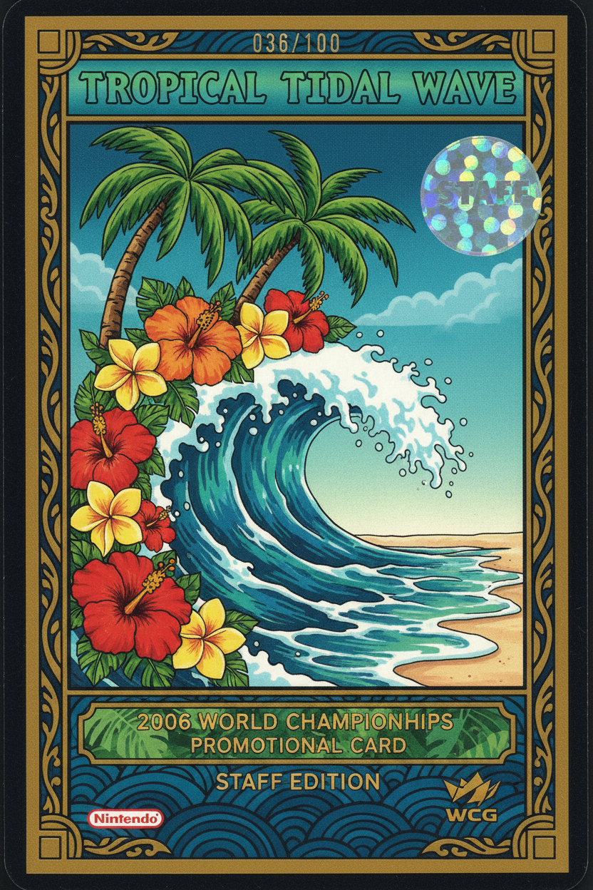 Tropical Tidal Wave - 036 (2006 World Championships) [Staff]  Nintendo Promos - Promo