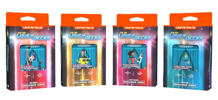 UniVersus: Star Trek: Lower Decks: Challenger Series Display (Set of 4)