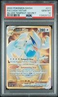 PSA 10 - 2022 POKEMON SWORD & SHIELD SILVER TEMPEST #211 FA/LUGIA VSTAR SILVER TEMPEST-SECRET