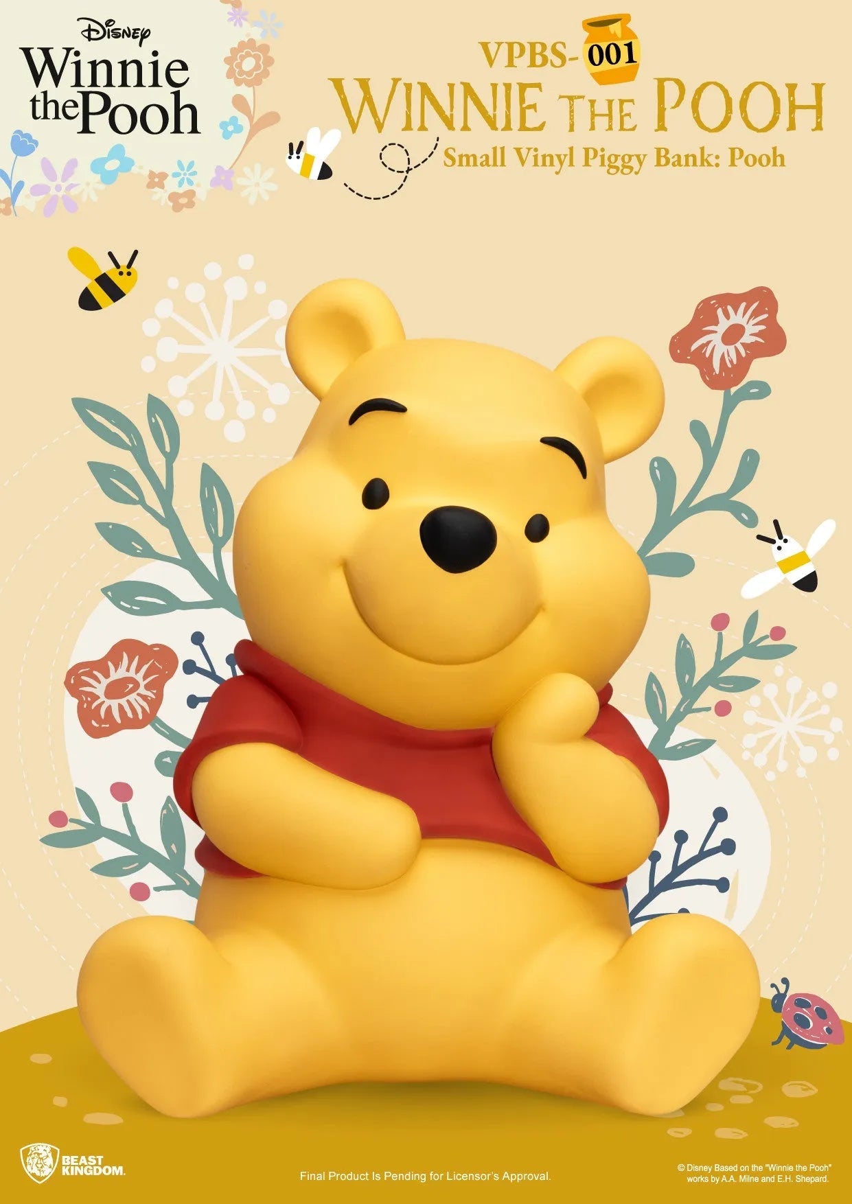 Beast Kingdom Piggy Bank Vinyl Small Winnie the Pooh Pooh