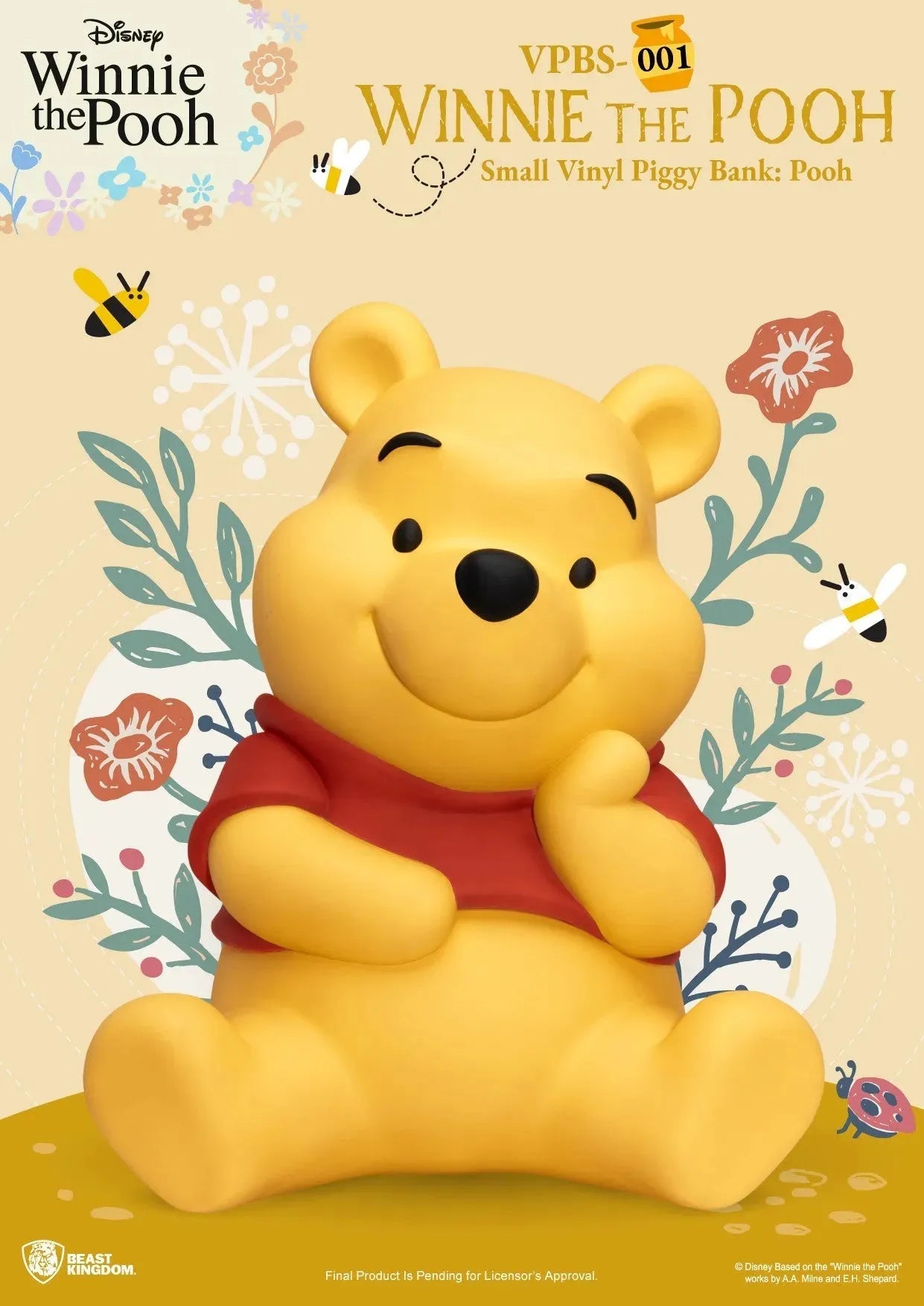 Beast Kingdom Piggy Bank Vinyl Small Winnie the Pooh Pooh