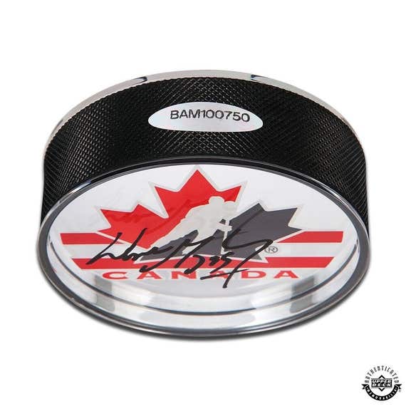 Wayne Gretzky Autographed Team Canada Acrylic Puck