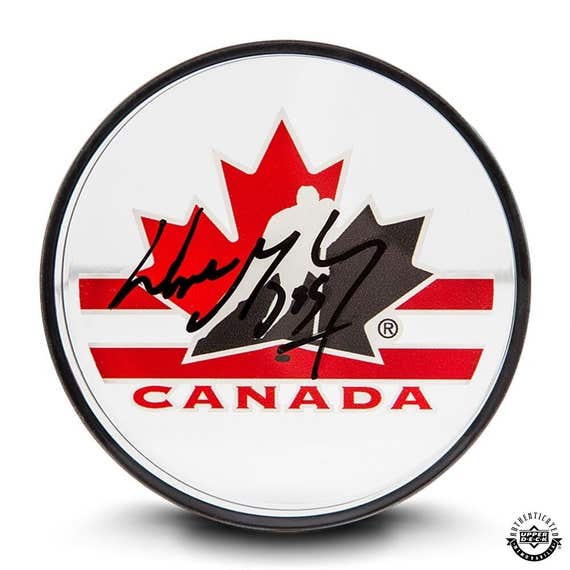 Wayne Gretzky Autographed Team Canada Acrylic Puck