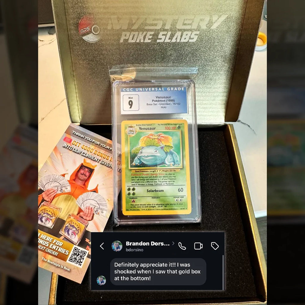 Vintage Graded Card and Golden Ticket