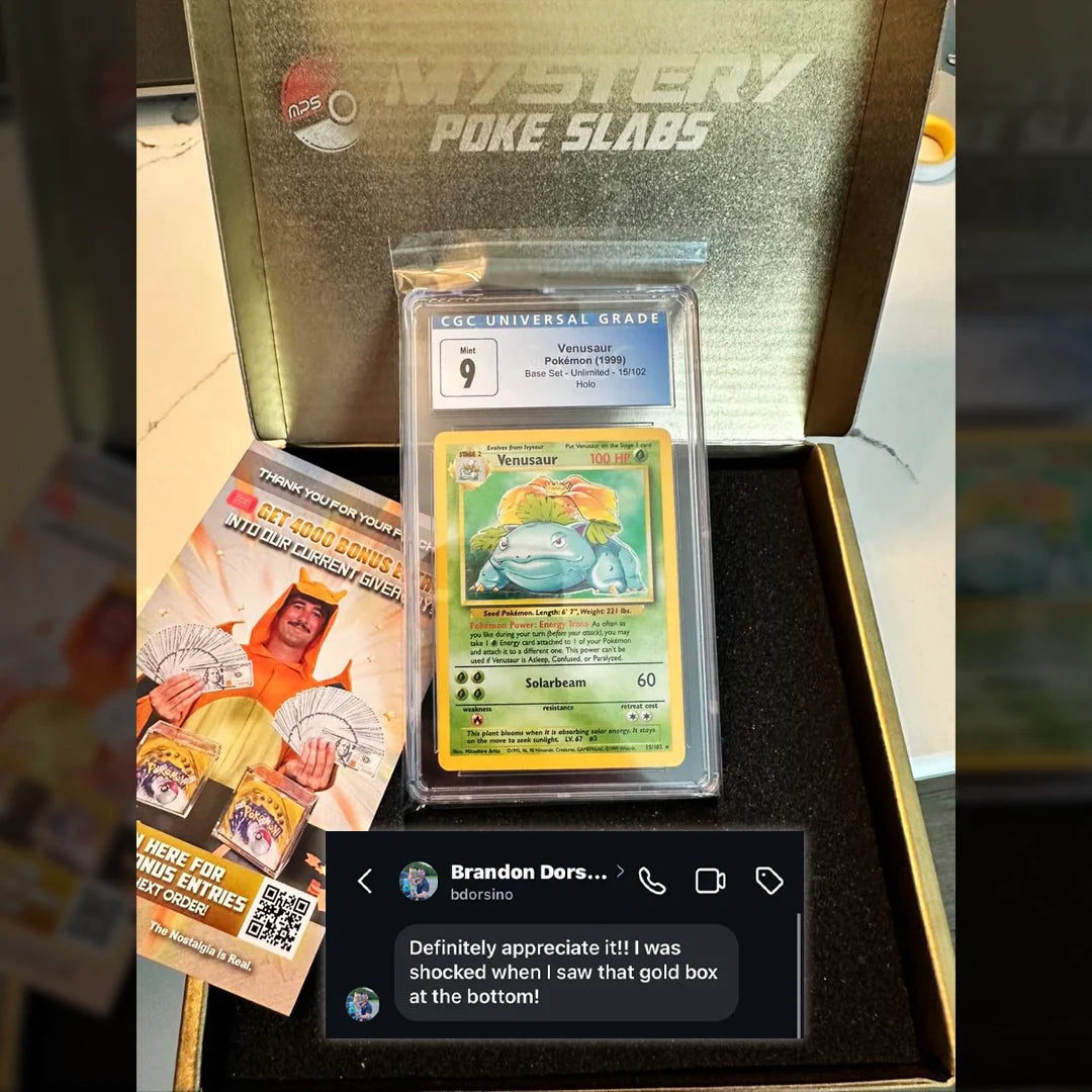 Vintage Graded Card and Golden Ticket