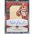 2020-21 Panini Crown Royale Basketball - Clyde Drexler SL-CDX - Silhouettes Auto /49