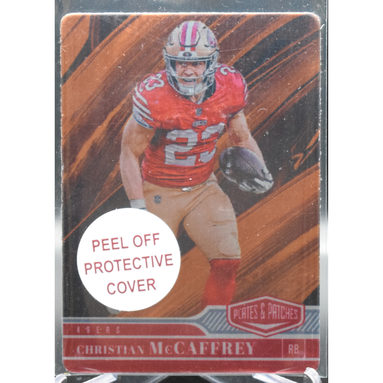 2023 Panini Plates & Patches Football - Christian Mccaffrey 86 - Gold /10