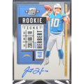 2020 Contenders Optic Football - Justin Herbert 104 - Rookie Ticket Auto
